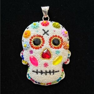 925 Sterling Silver Skull pendant